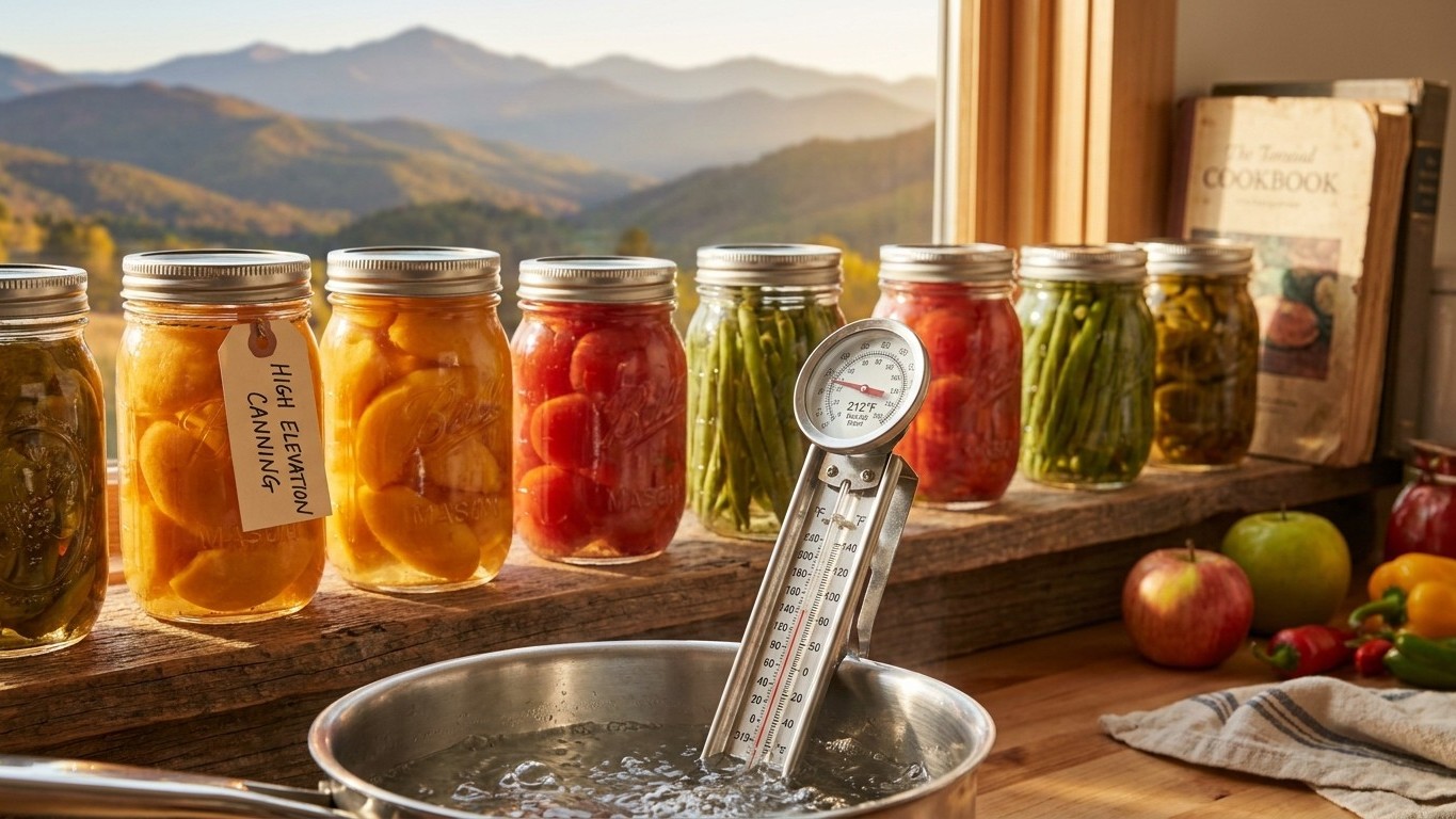 Canning at Altitude in North Carolina: What Your Elevation Changes