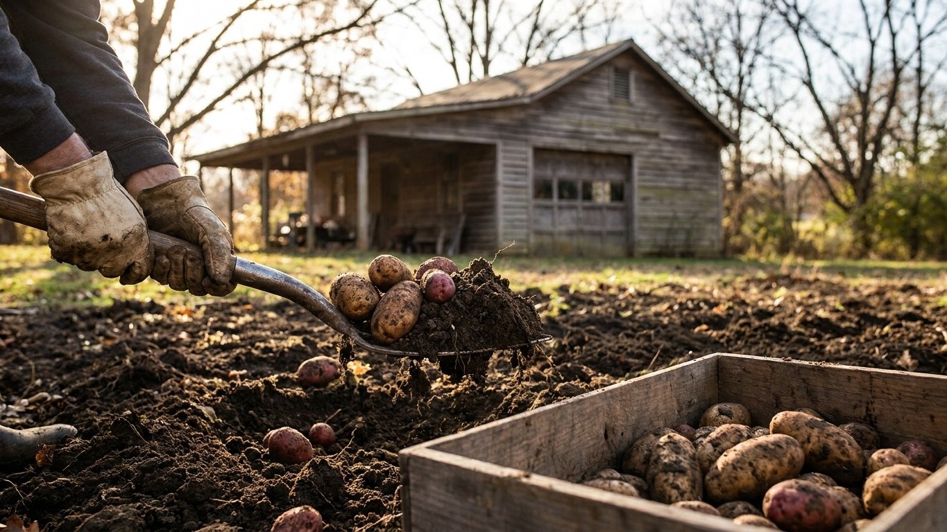 Harvesting and Storing Potatoes in North Carolina