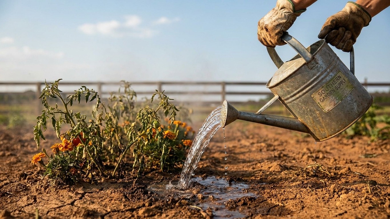Watering Through a Dry Spell in North Carolina
