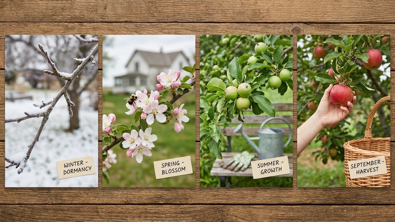The North Dakota Apple Calendar, Stage by Stage