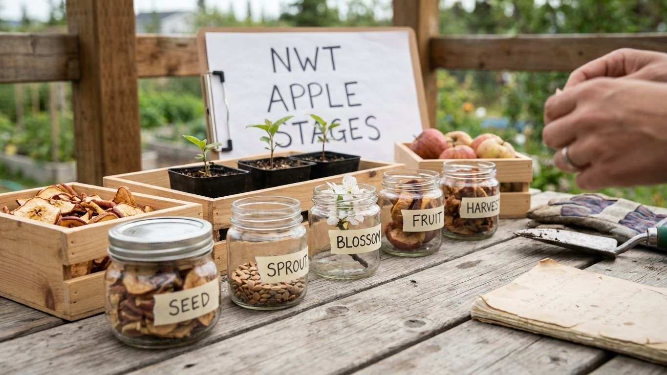 The Northwest Territories Apple Calendar, Stage by Stage