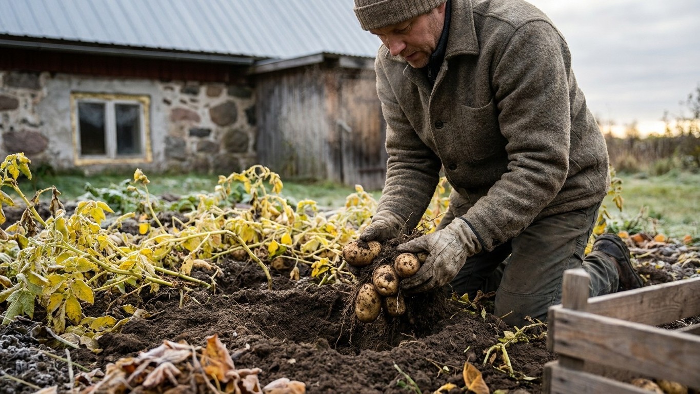 Harvesting and Storing Potatoes in Northwest Territories