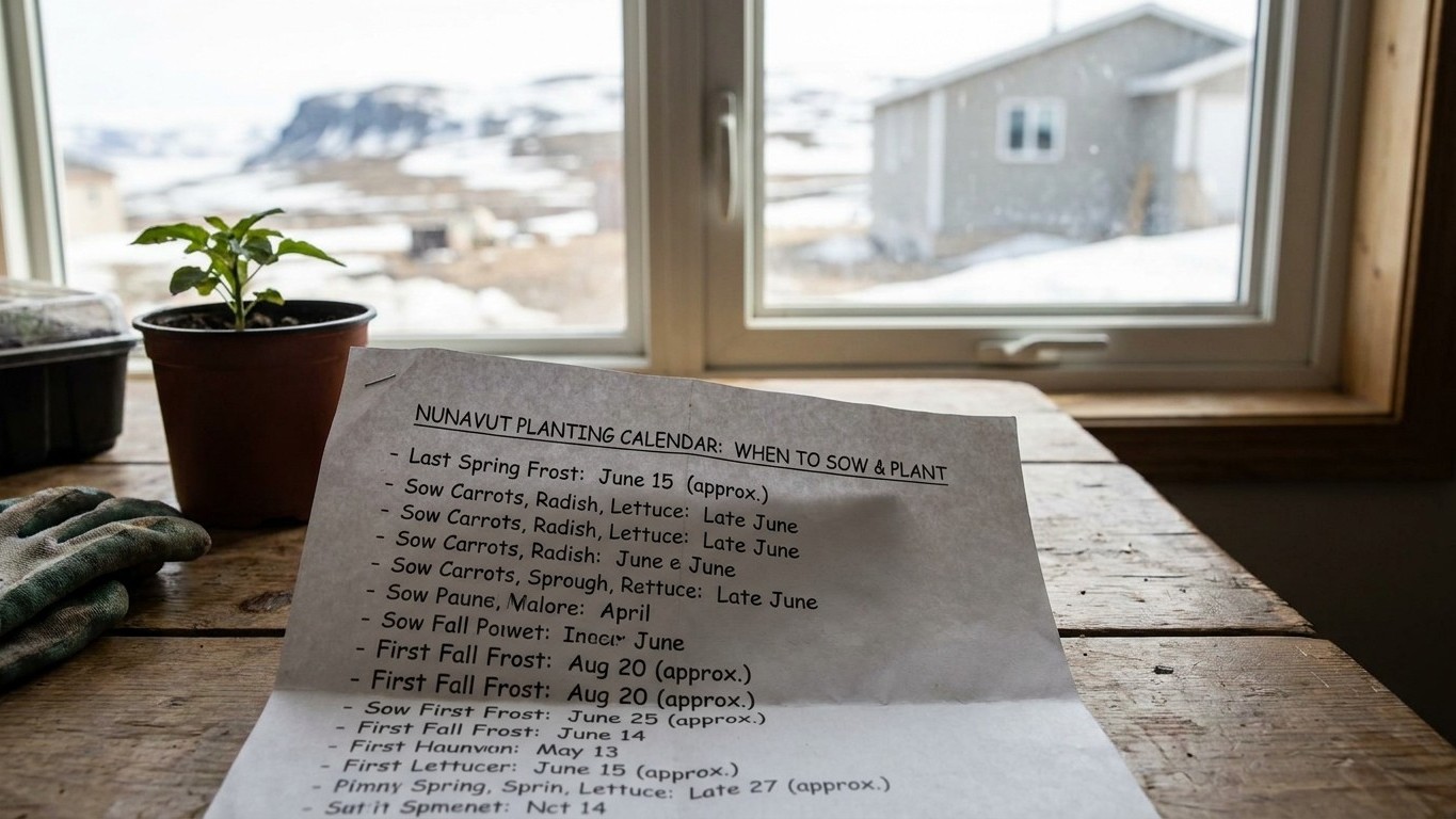 Nunavut Planting Calendar: When to Sow and Plant, Frost Dates Included
