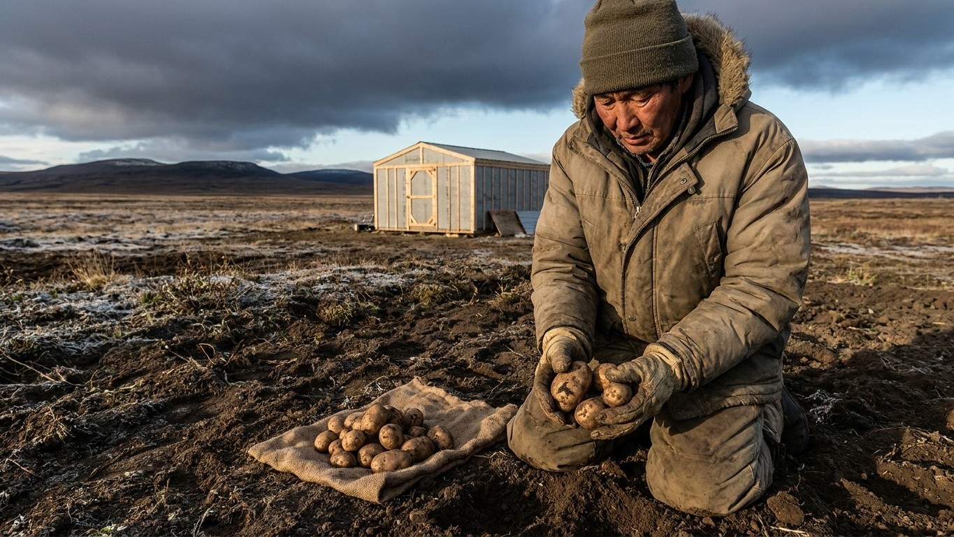 Harvesting and Storing Potatoes in Nunavut