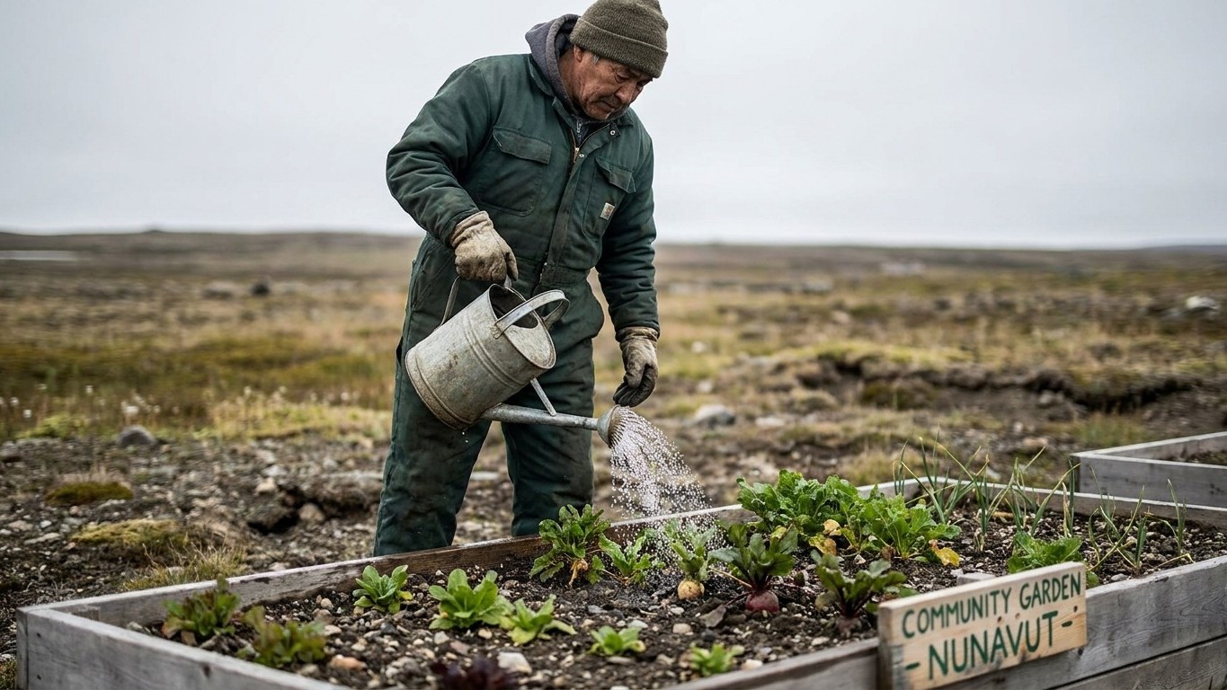 Watering Through a Dry Spell in Nunavut