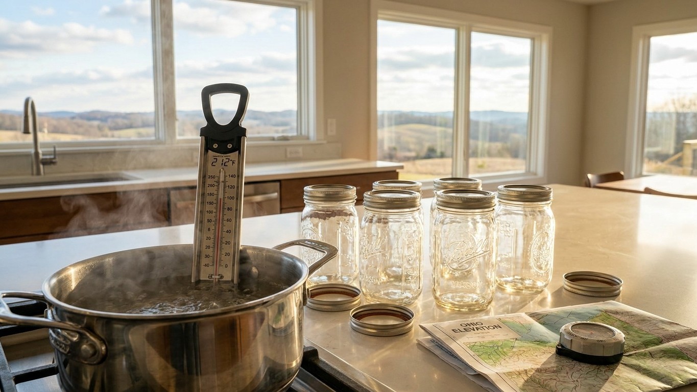 Canning at Altitude in Ohio: What Your Elevation Changes