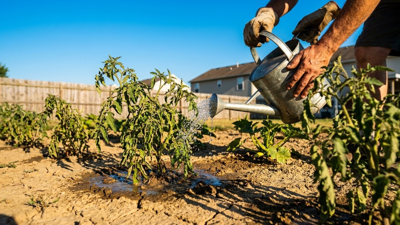 Watering Through a Dry Spell in Ohio