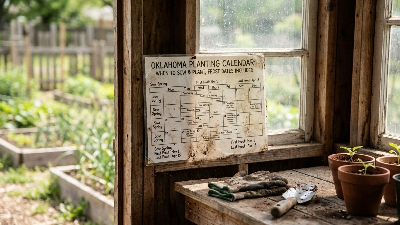 Oklahoma Planting Calendar: When to Sow and Plant, Frost Dates Included