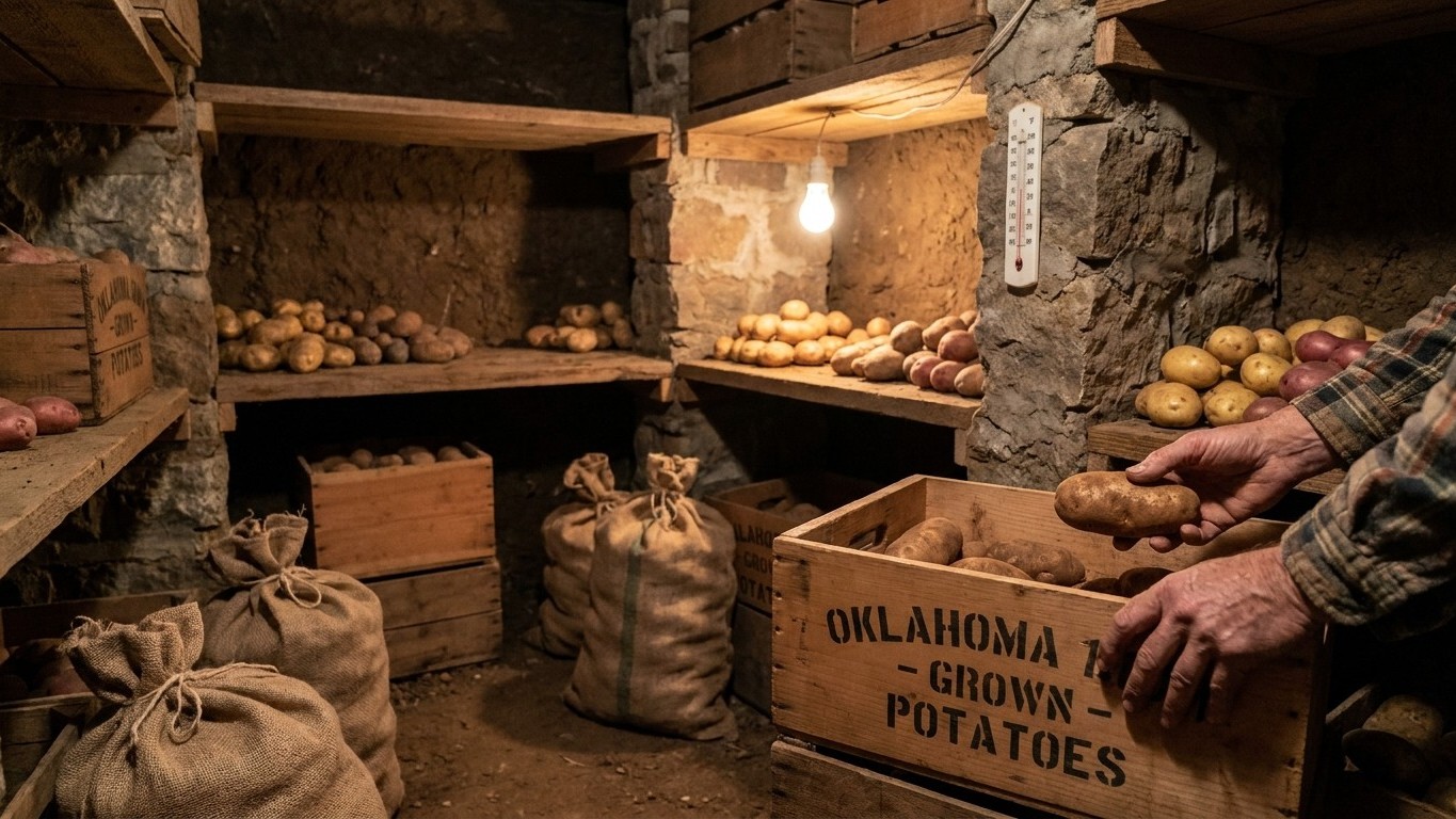Harvesting and Storing Potatoes in Oklahoma