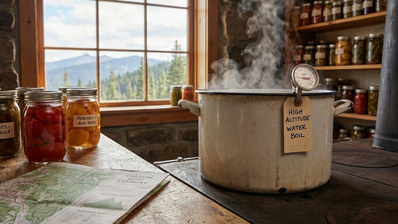 Canning at Altitude in Oregon: What Your Elevation Changes