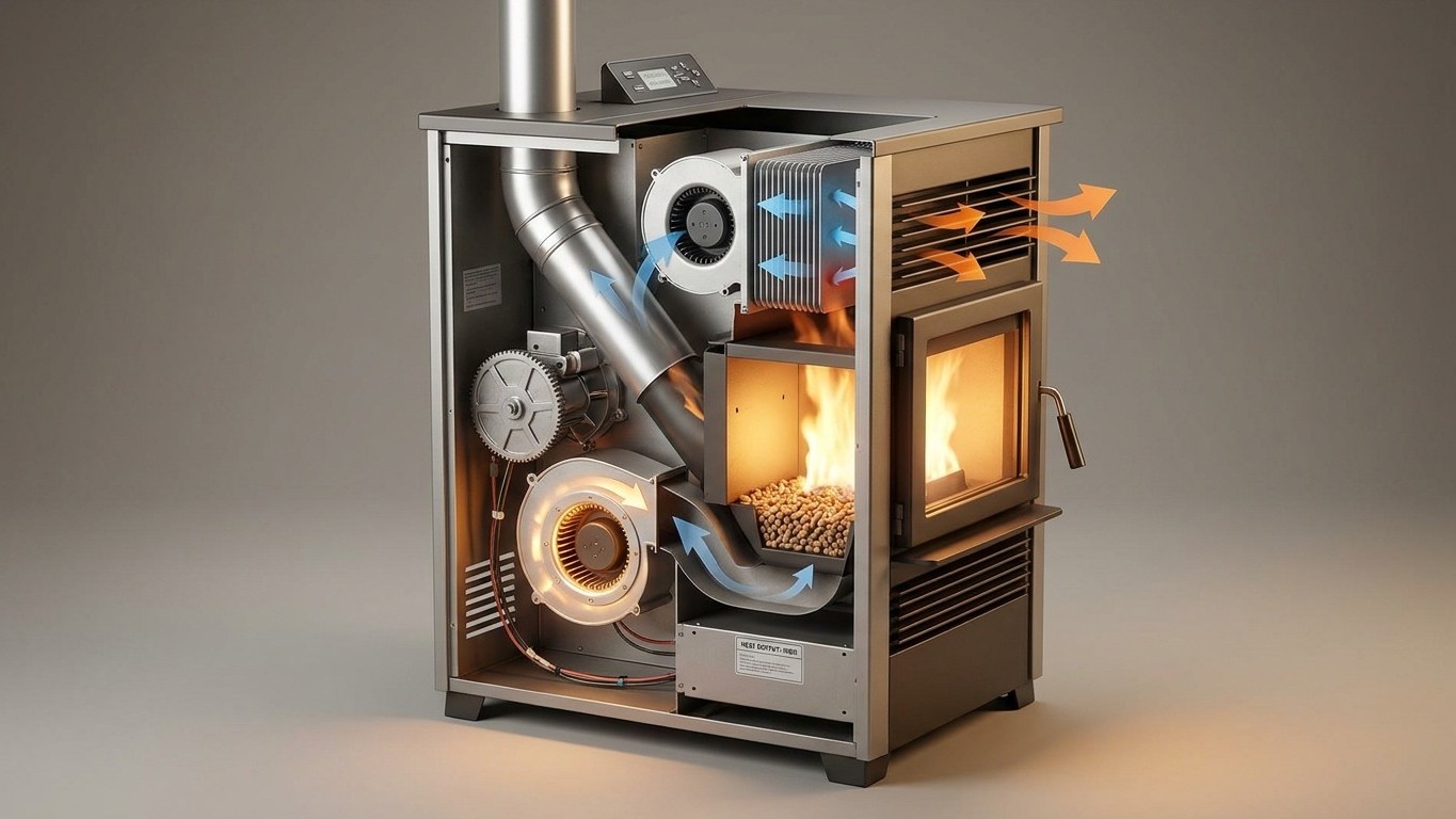 The Two Fans in a Pellet Stove