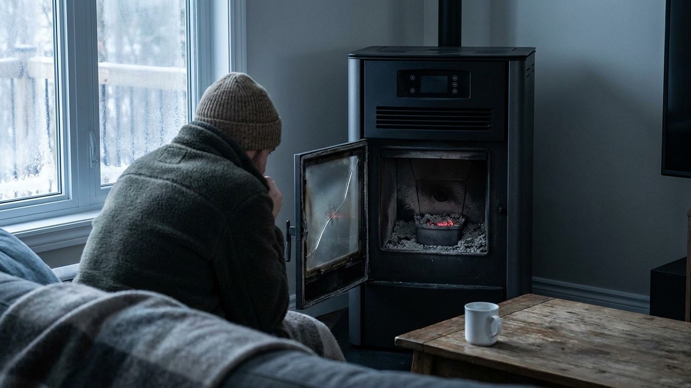 A Pellet Stove in a Power Cut