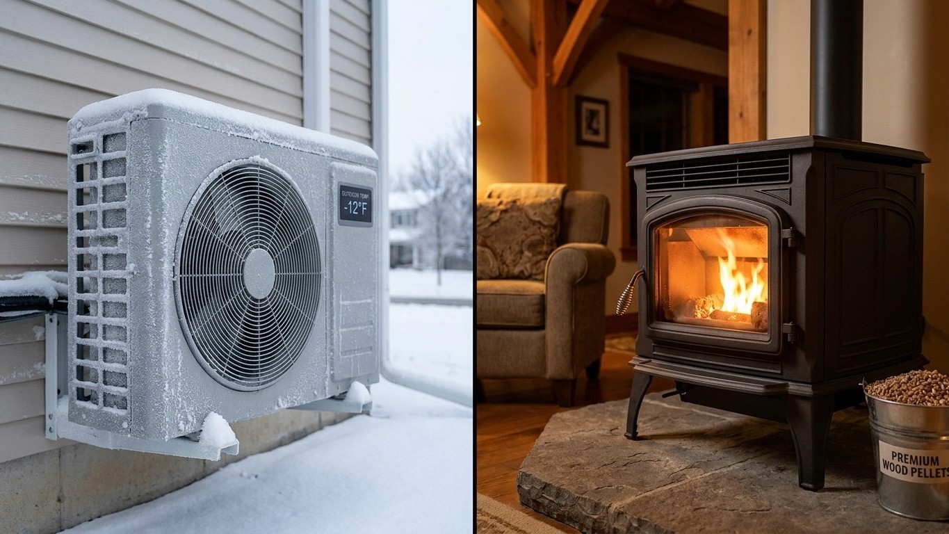 Pellet Stove or Heat Pump?