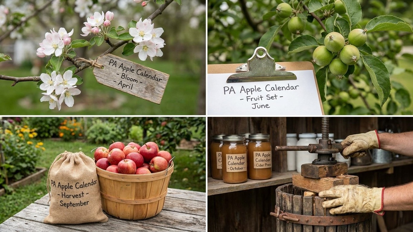 The Pennsylvania Apple Calendar, Stage by Stage
