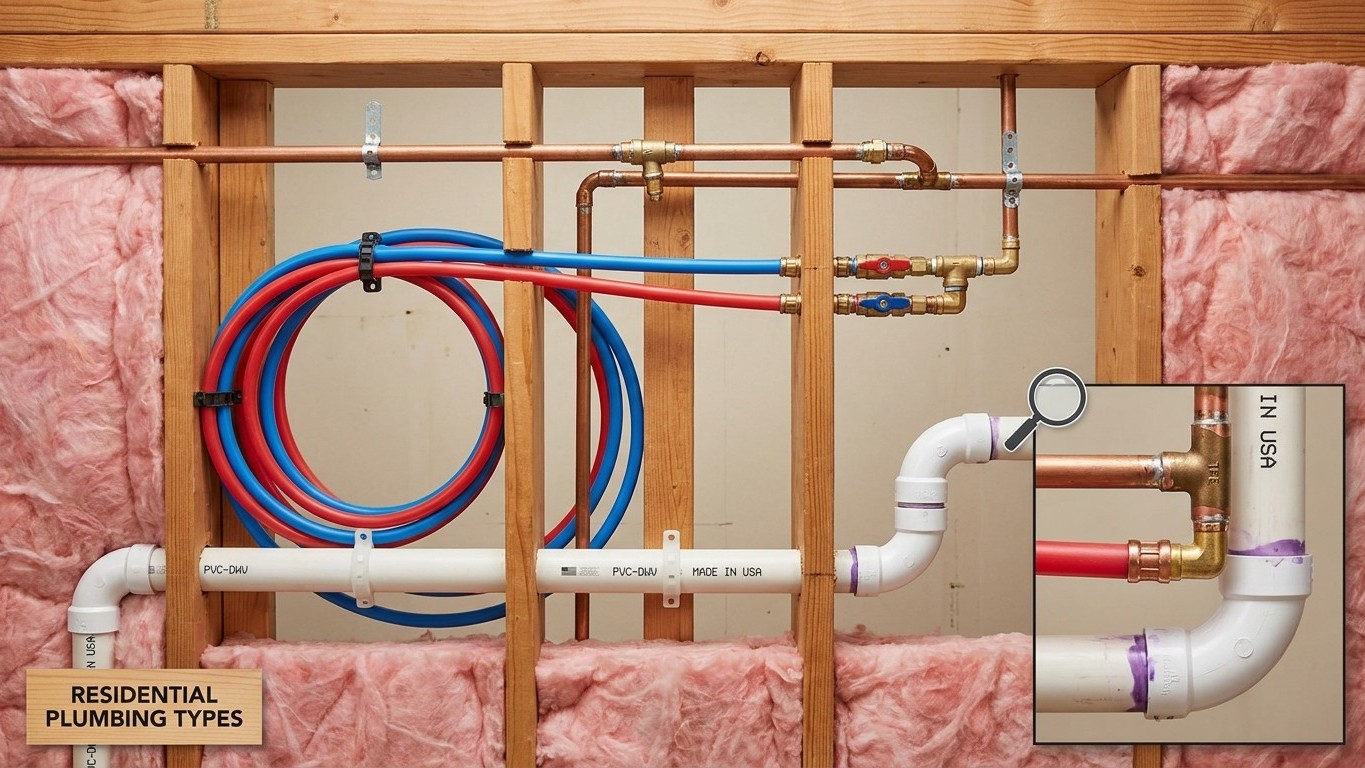 Copper, PEX and PVC: What Is In Your Walls
