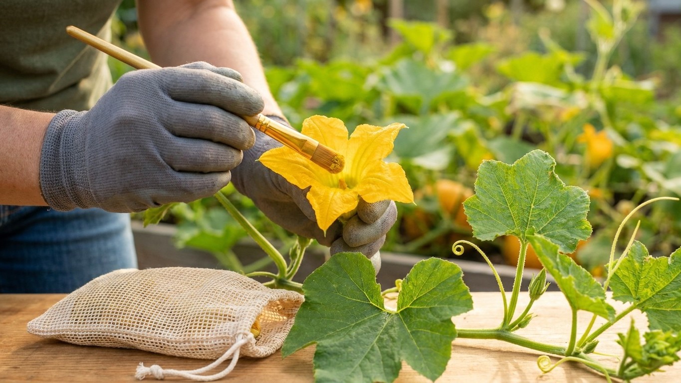 Hand-Pollinating Pumpkins: What Crossing Does, and What It Does Not