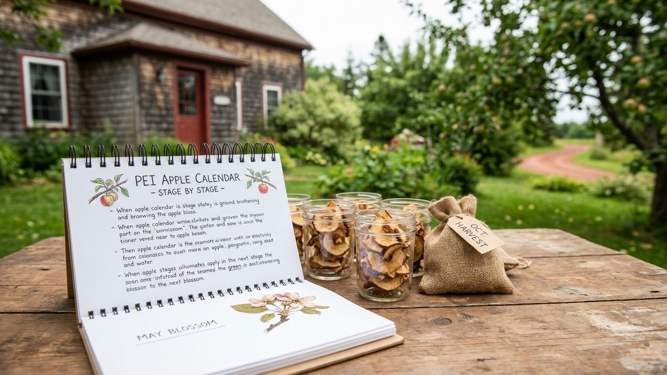The Prince Edward Island Apple Calendar, Stage by Stage