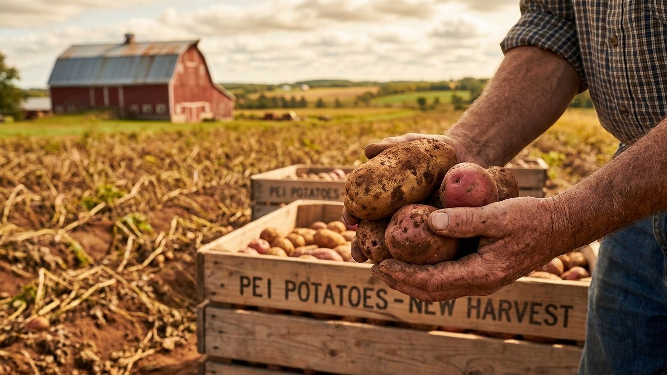 Harvesting and Storing Potatoes in Prince Edward Island