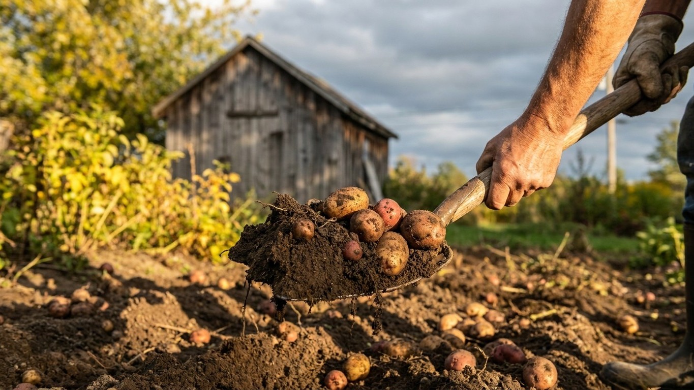 Harvesting and Storing Potatoes in Quebec