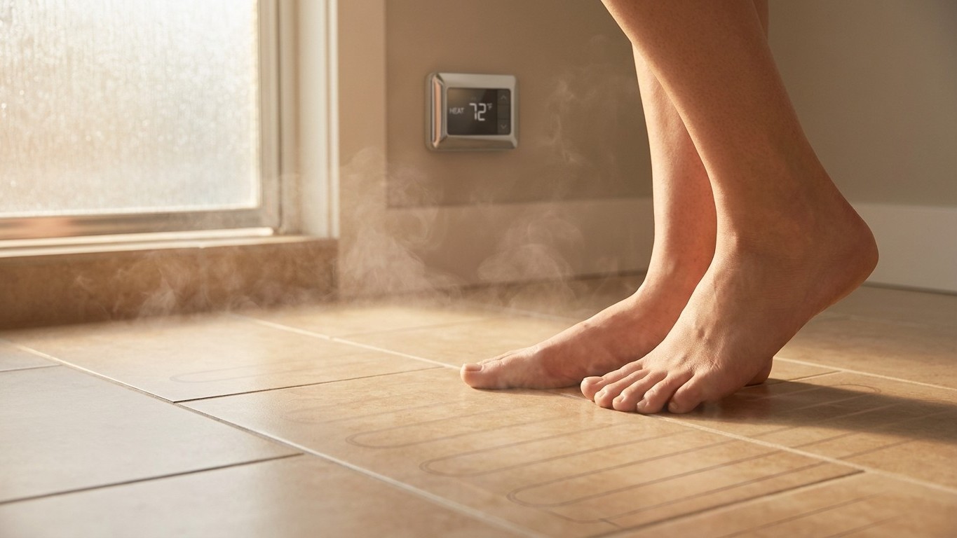 Heated Bathroom Floors: What It Takes