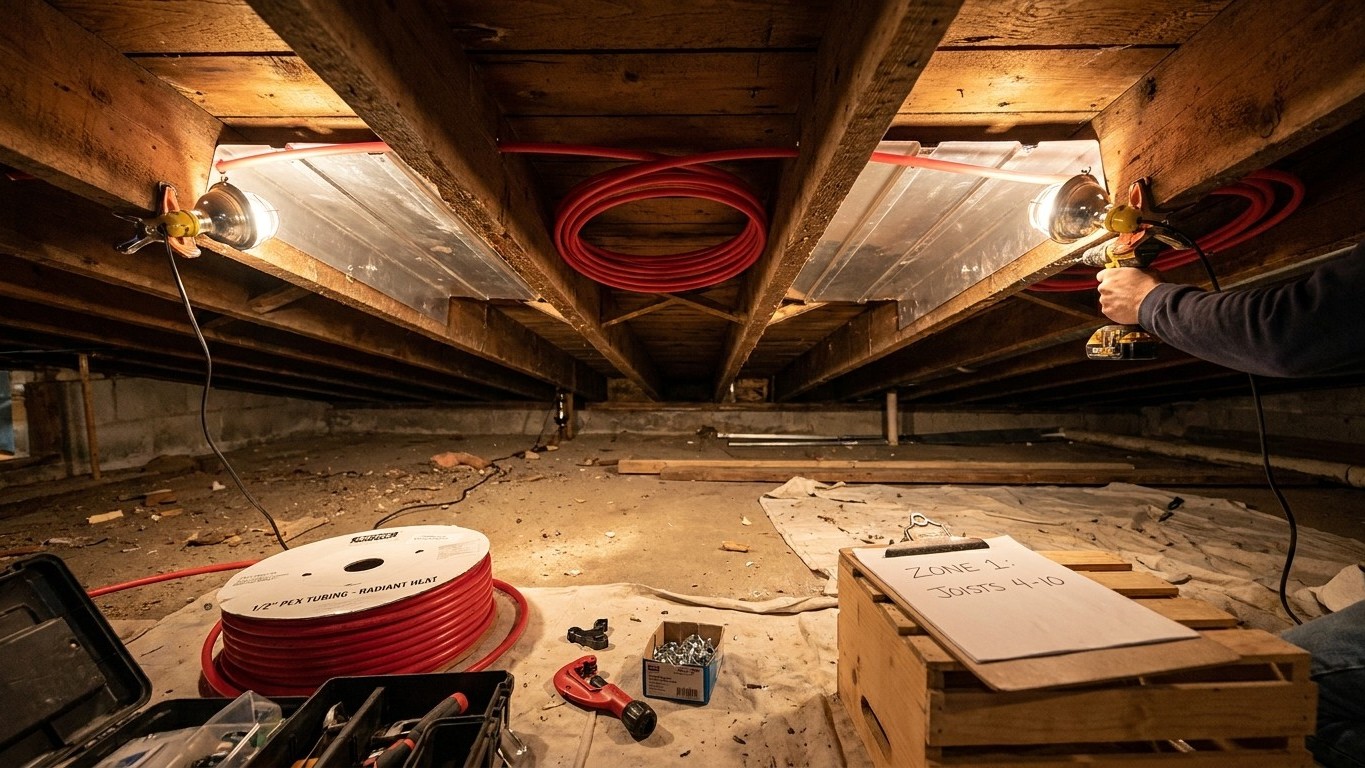 Adding Radiant Floor Heating to an Existing House