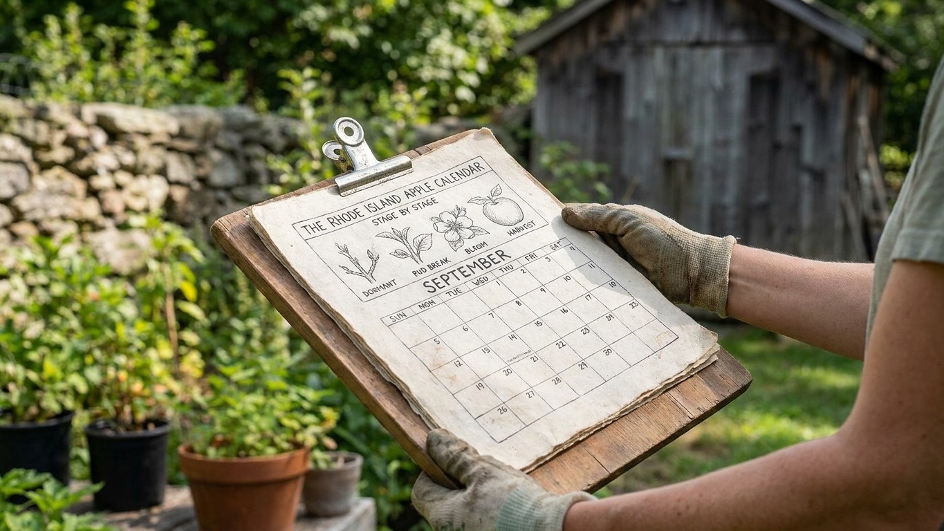 The Rhode Island Apple Calendar, Stage by Stage