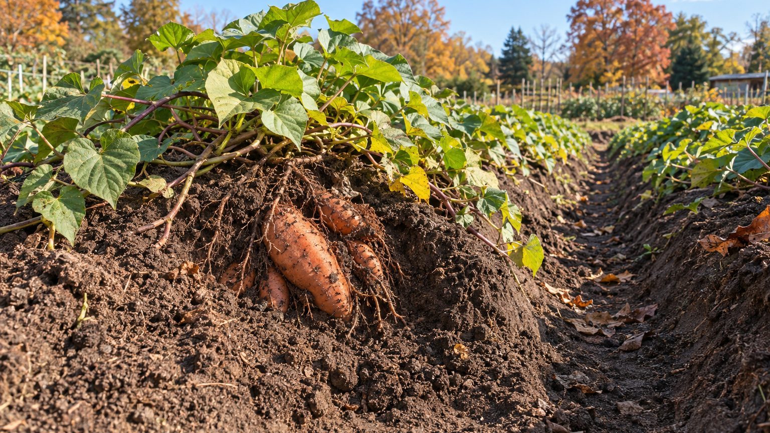 Why Sweet Potatoes Are Grown on Ridges