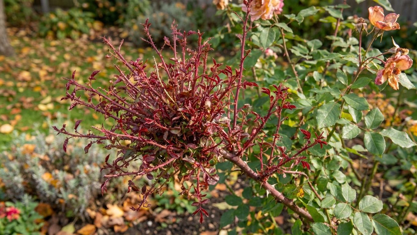 Rose Rosette Disease: The Witches' Broom That Means Digging the Plant Up