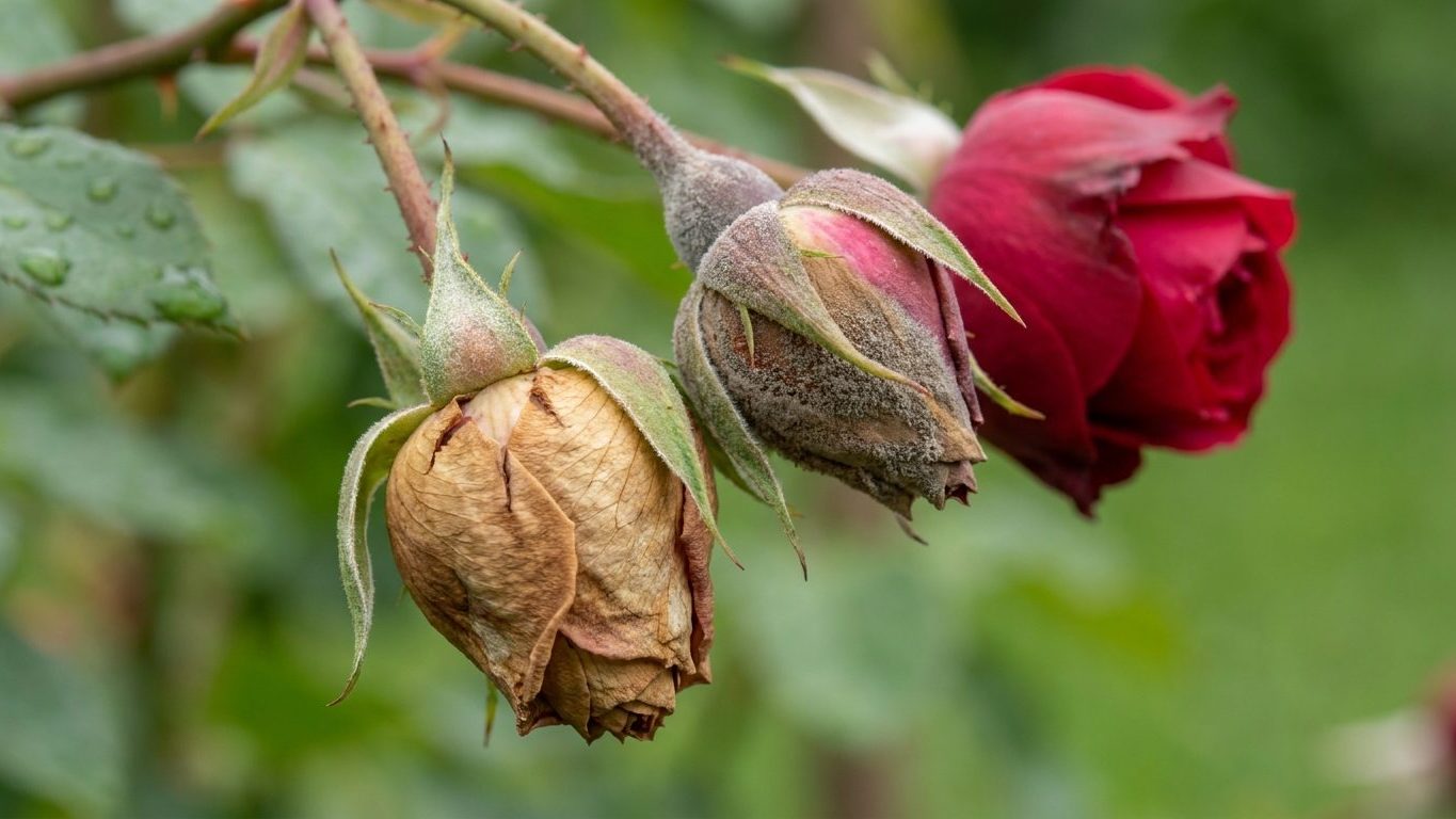 Rose Buds That Rot Before Opening