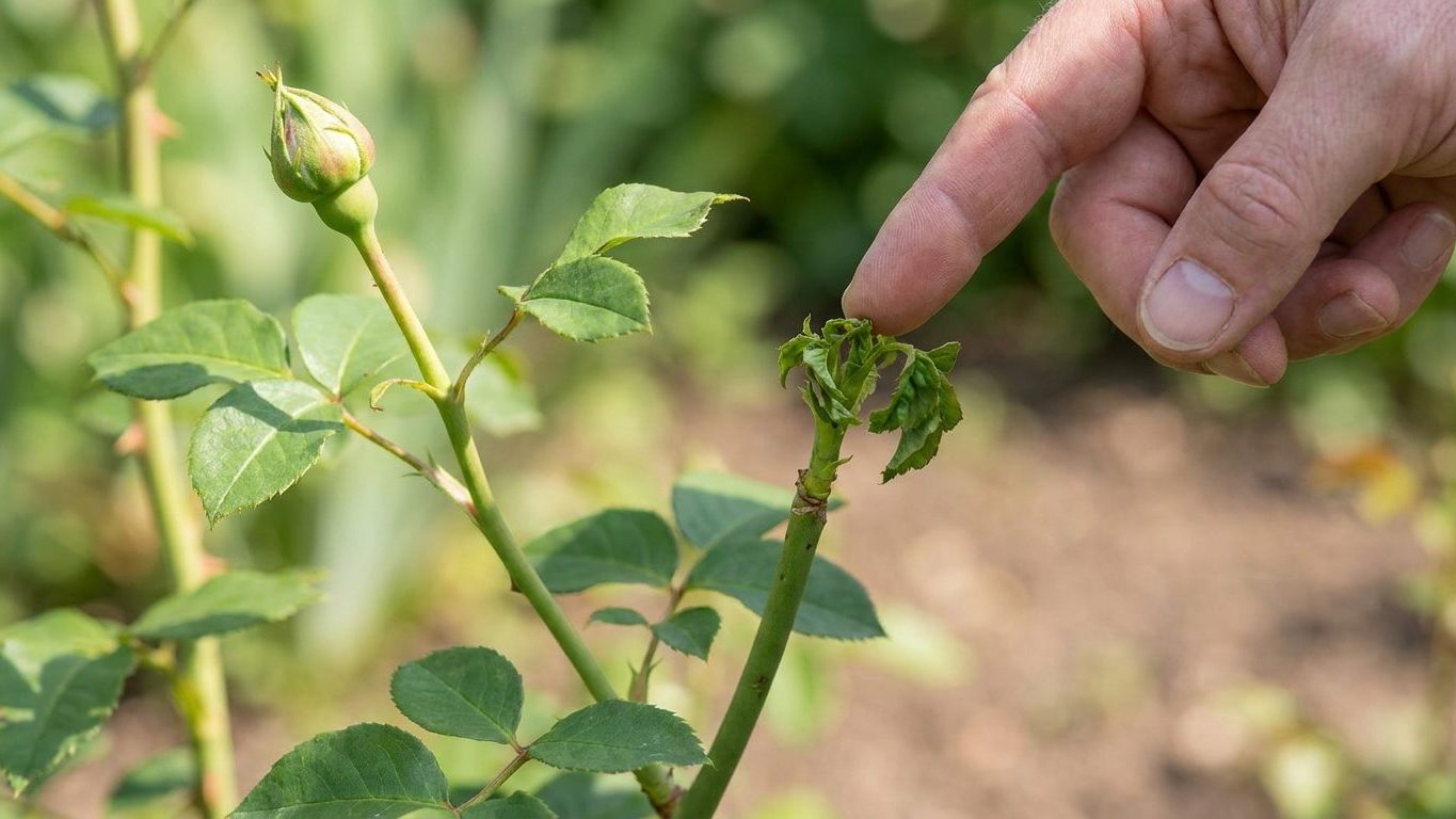 Blind Shoots on Roses: Stems That Grow but Never Bud