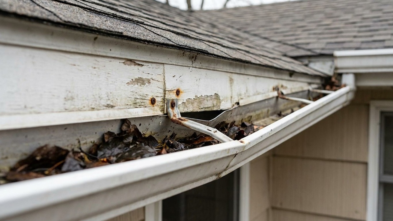 A Gutter That Sags or Pulls Away