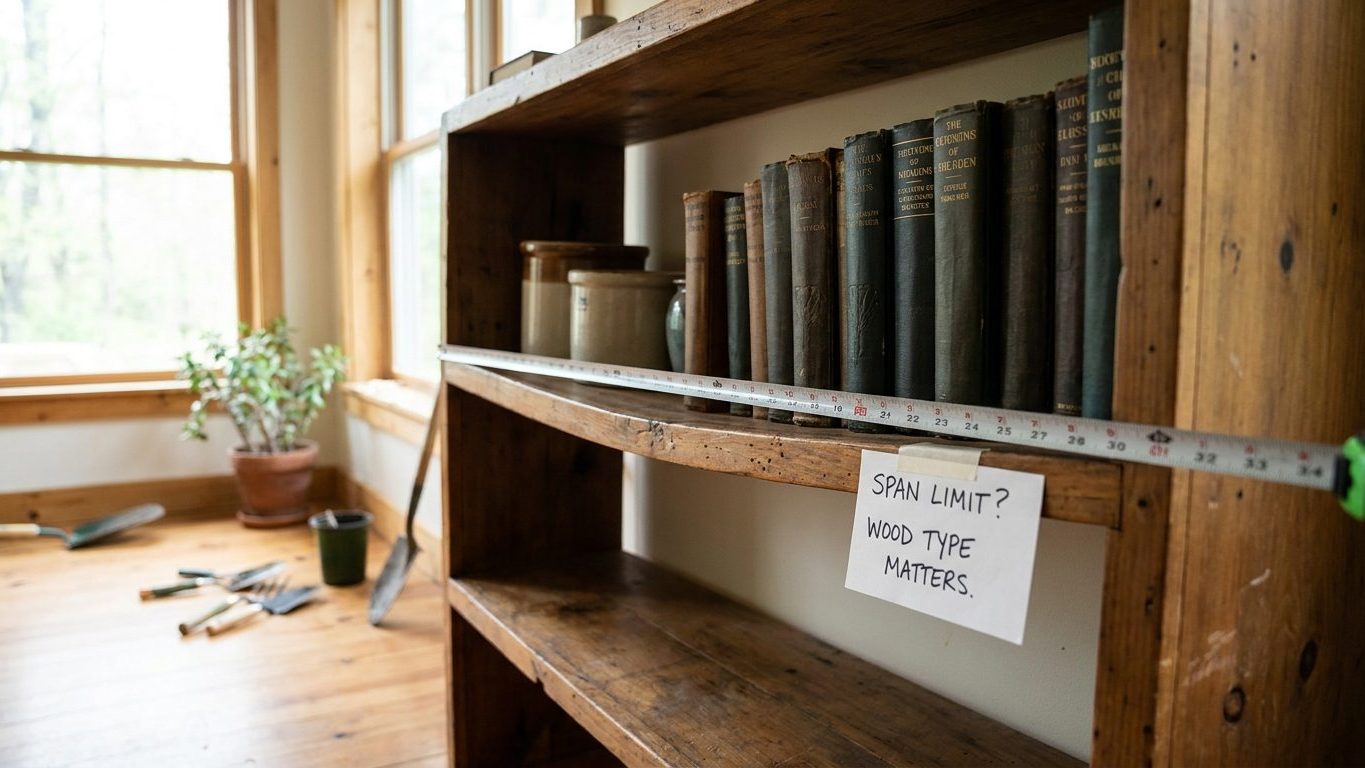 Why Shelves Sag, and How Far They Can Span