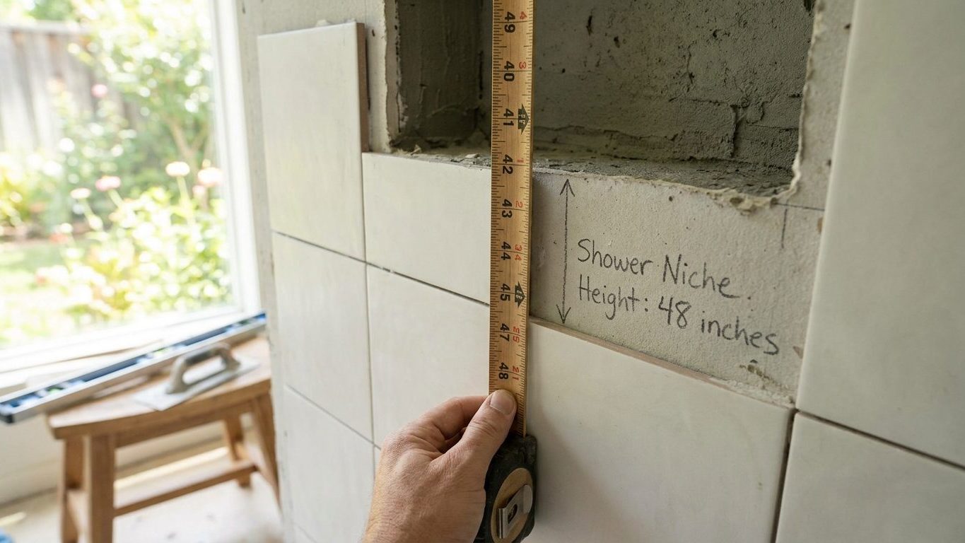 How High to Put a Shower Niche