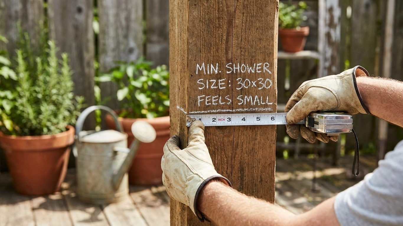 Minimum Shower Size, and Why 30 by 30 Feels Small