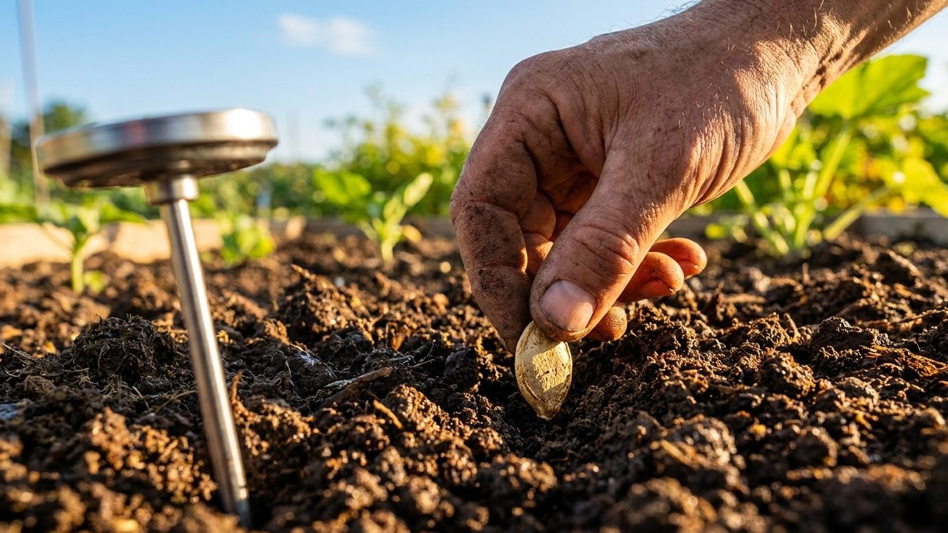 Sowing Winter Squash Into Warm Soil
