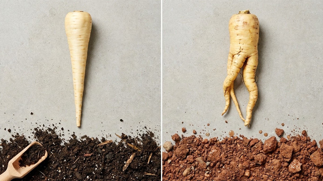 Parsnip Soil: Two Ways to Get a Forked Root