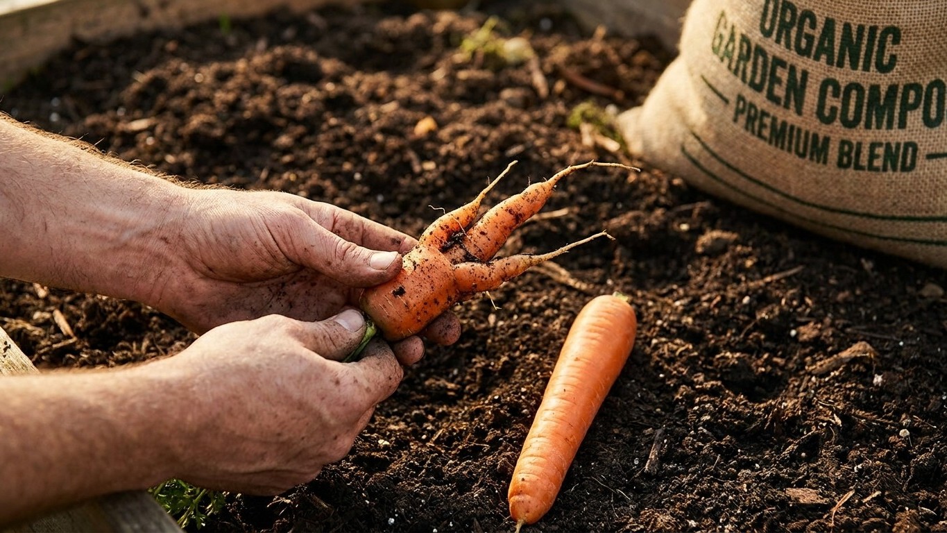 Carrot Soil: Why the Root Forks and What Fixes It