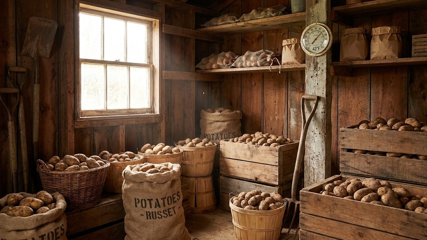 Harvesting and Storing Potatoes in South Carolina