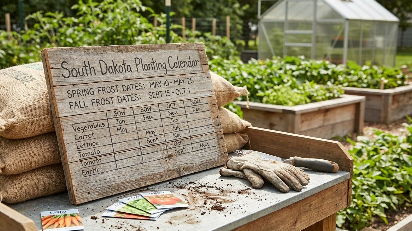 South Dakota Planting Calendar: When to Sow and Plant, Frost Dates Included