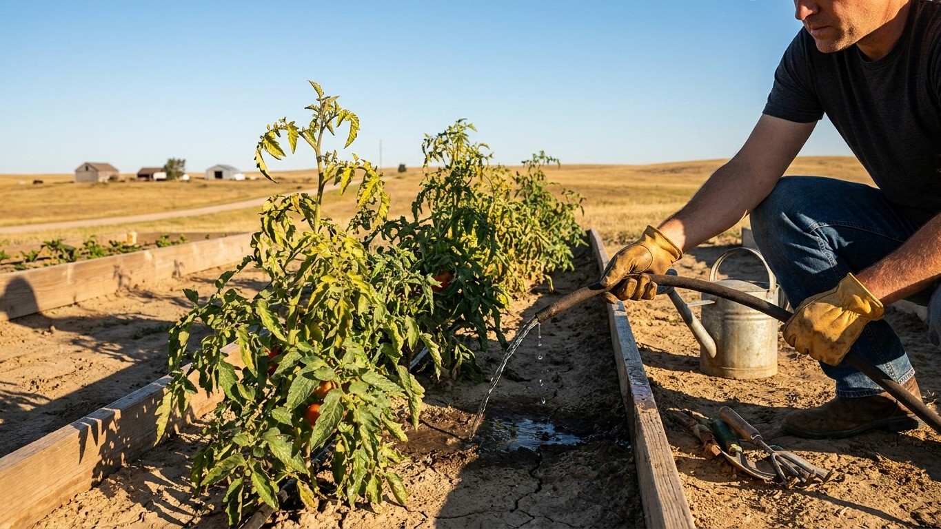 Watering Through a Dry Spell in South Dakota