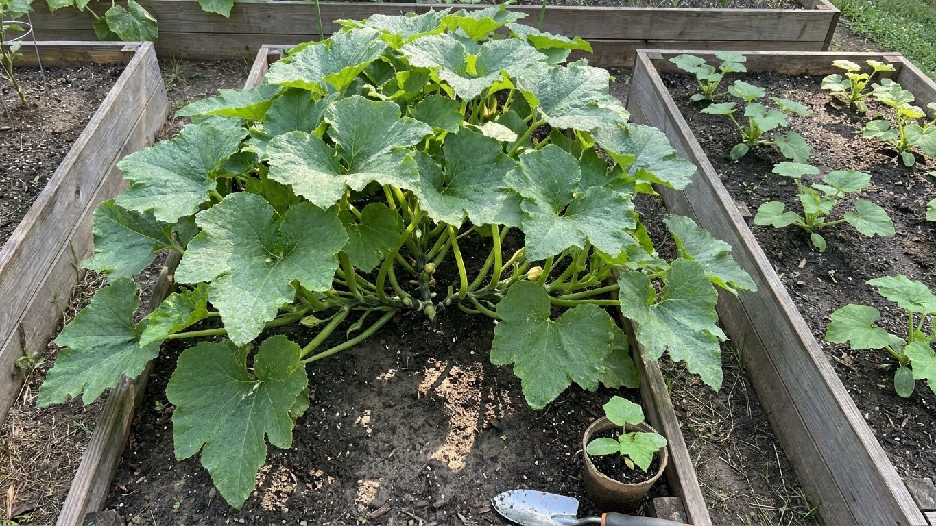 How Much Room One Squash Plant Really Takes