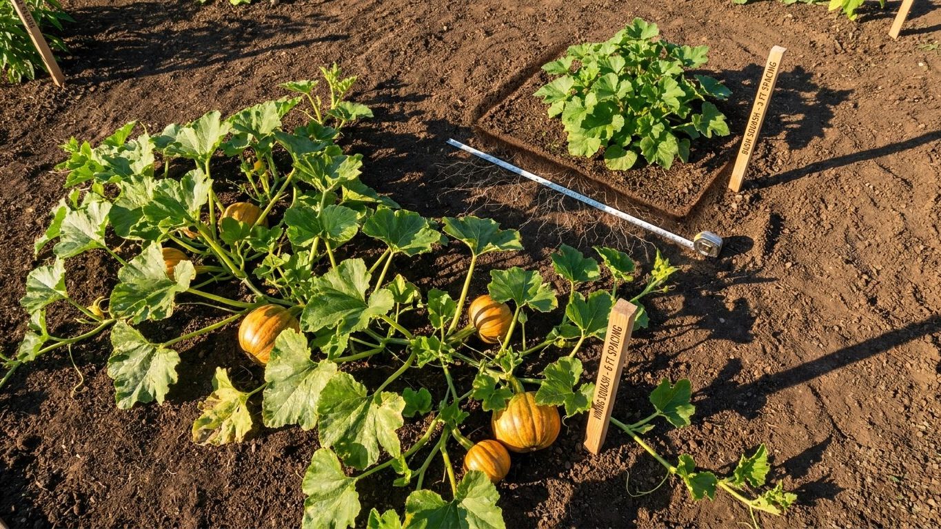 How Much Ground a Winter Squash Vine Takes