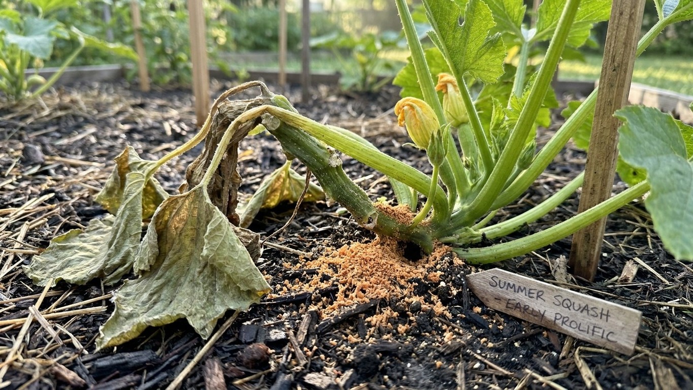 A Squash Plant That Collapses Overnight