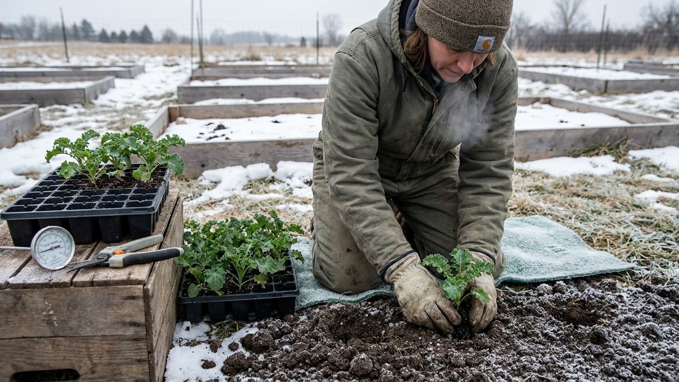 Starting Kale: Out a Full Month Before the Last Frost