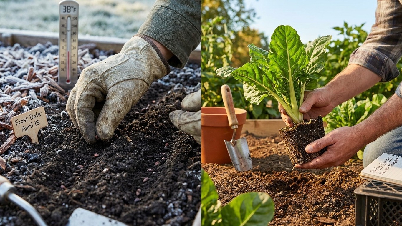 Starting Swiss Chard: Two Routes, Two Different Dates