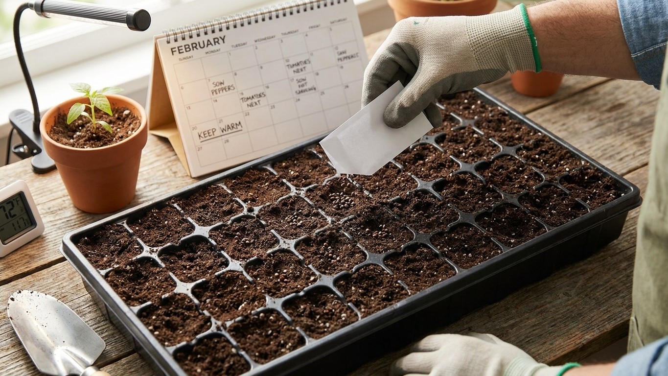 Starting Pepper Seed: Counting Back Eight to Ten Weeks