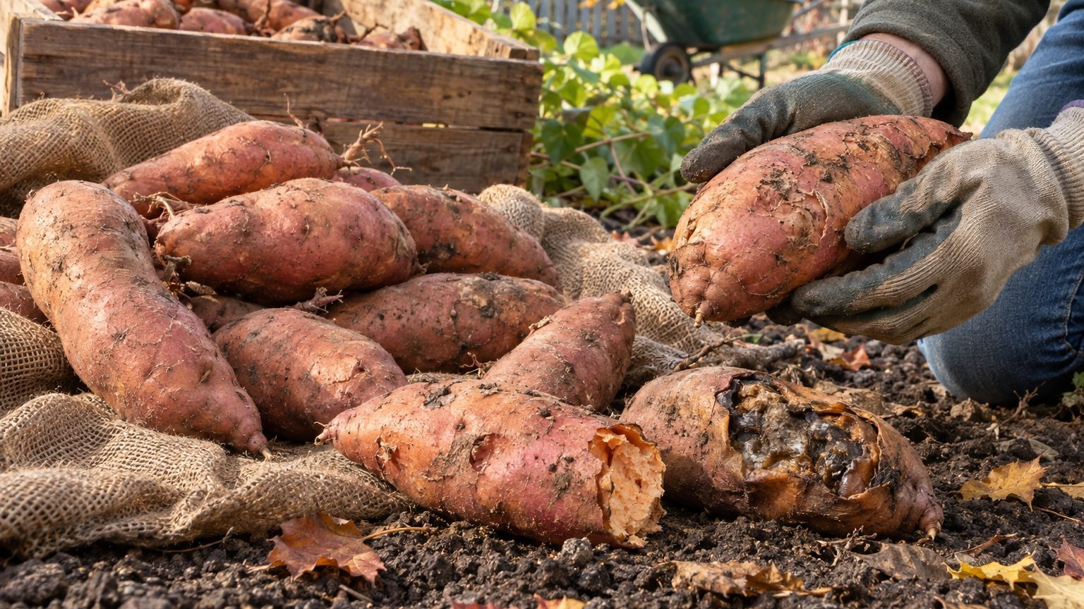 Sweet Potatoes That Spoil After Harvest