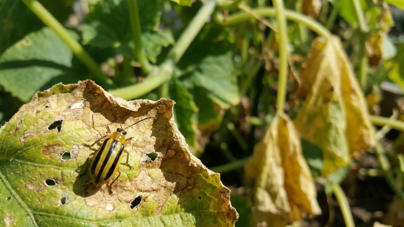 Striped Cucumber Beetle: Damage, Life Cycle and Control
