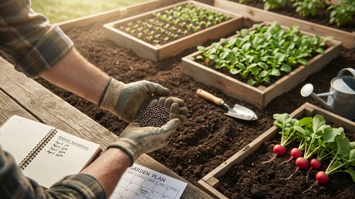 Sowing Radishes Every Ten Days: The Tightest Rhythm in the Garden