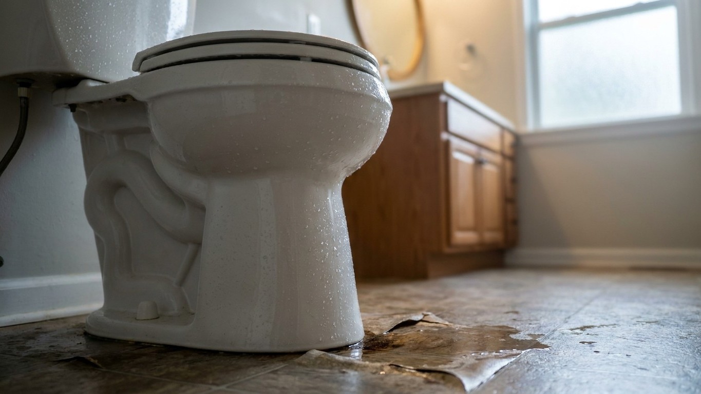 Why a Toilet Tank Sweats, and What It Ruins